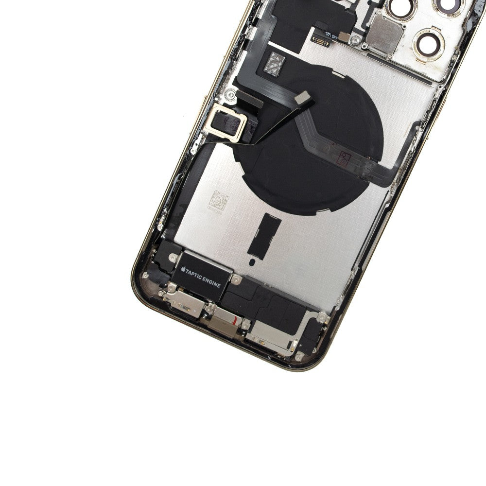 Rear Housing with Full Set Parts for iPhone 12 Pro Max-Gold (Purple) Rear Housing with Full Set Parts for iPhone 12 Pro Max-Gold (Purple)